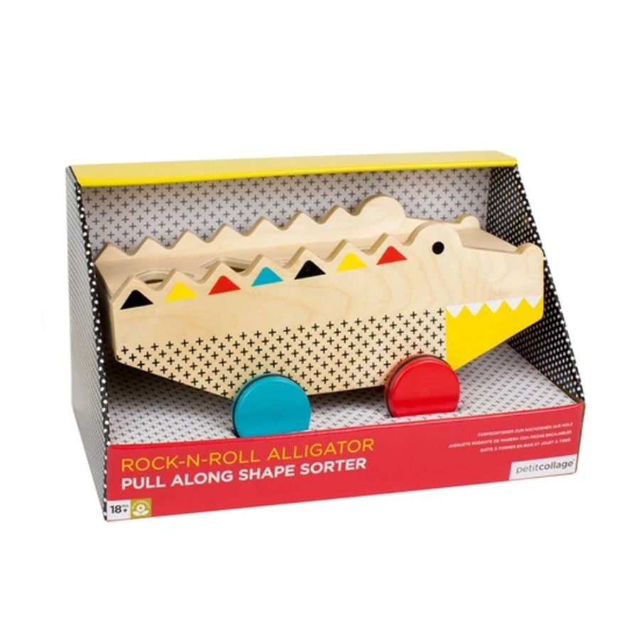 Wooden Toys Petit Collage | Alligator Shape Sorter