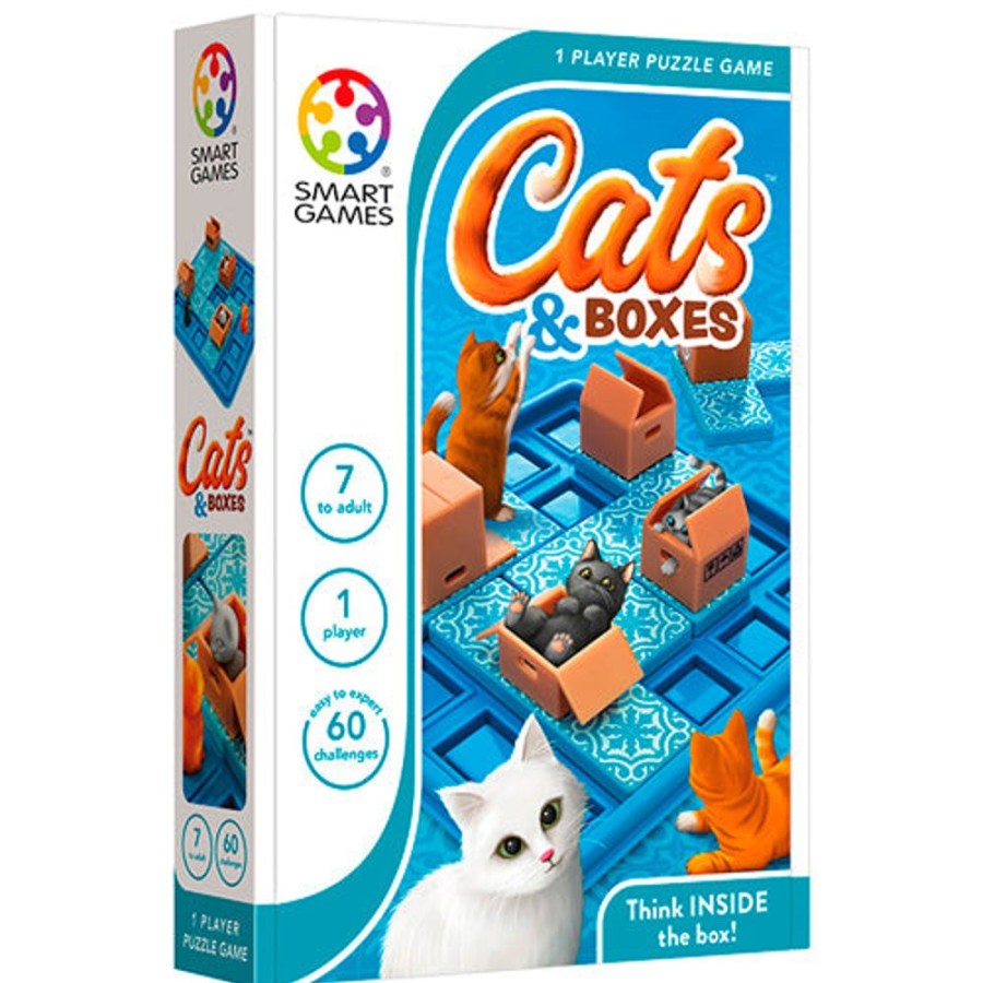 Toys & Games Smart Games | Cats And Boxes Logic Game