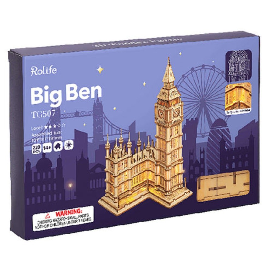 Wooden Toys Rolife | Big Ben Model Kit