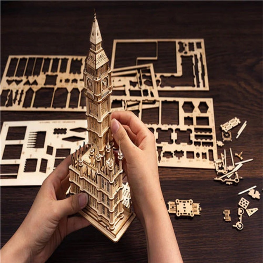 Wooden Toys Rolife | Big Ben Model Kit