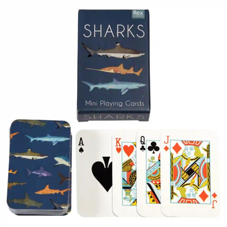 Toys & Games Whirligig Toys | Sharks Mini Playing Cards