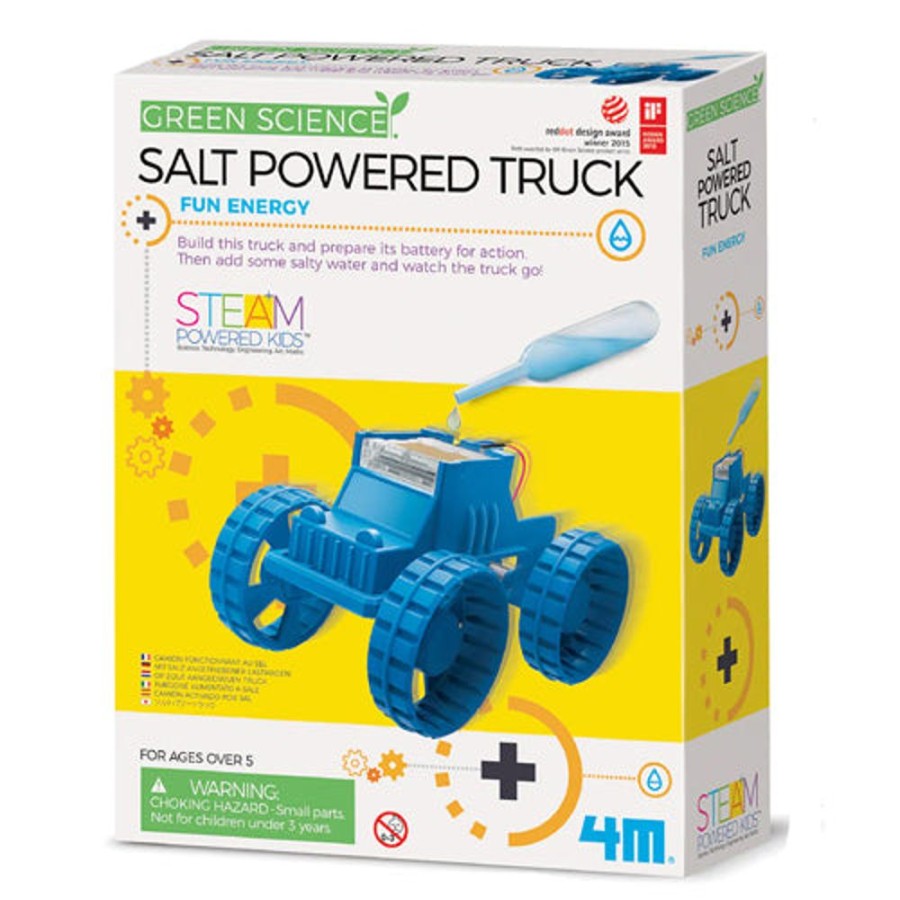 Wooden Toys 4M | Salt Powered Truck