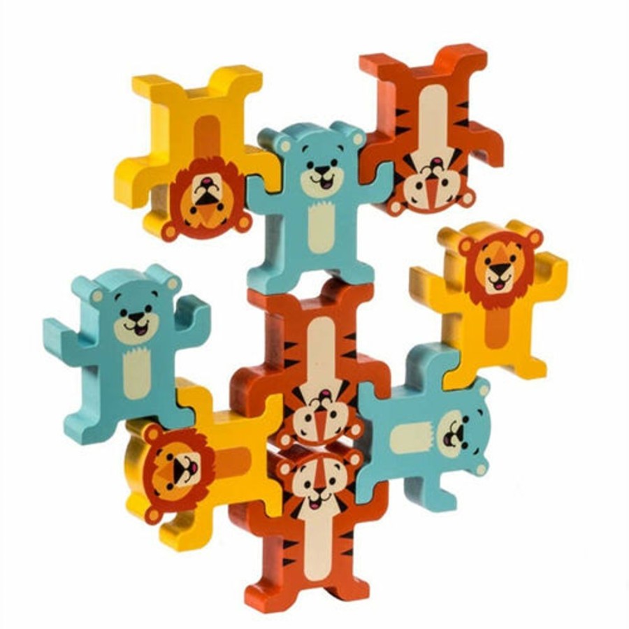 Educational Toys Schilling | Wooden Stacking Animals