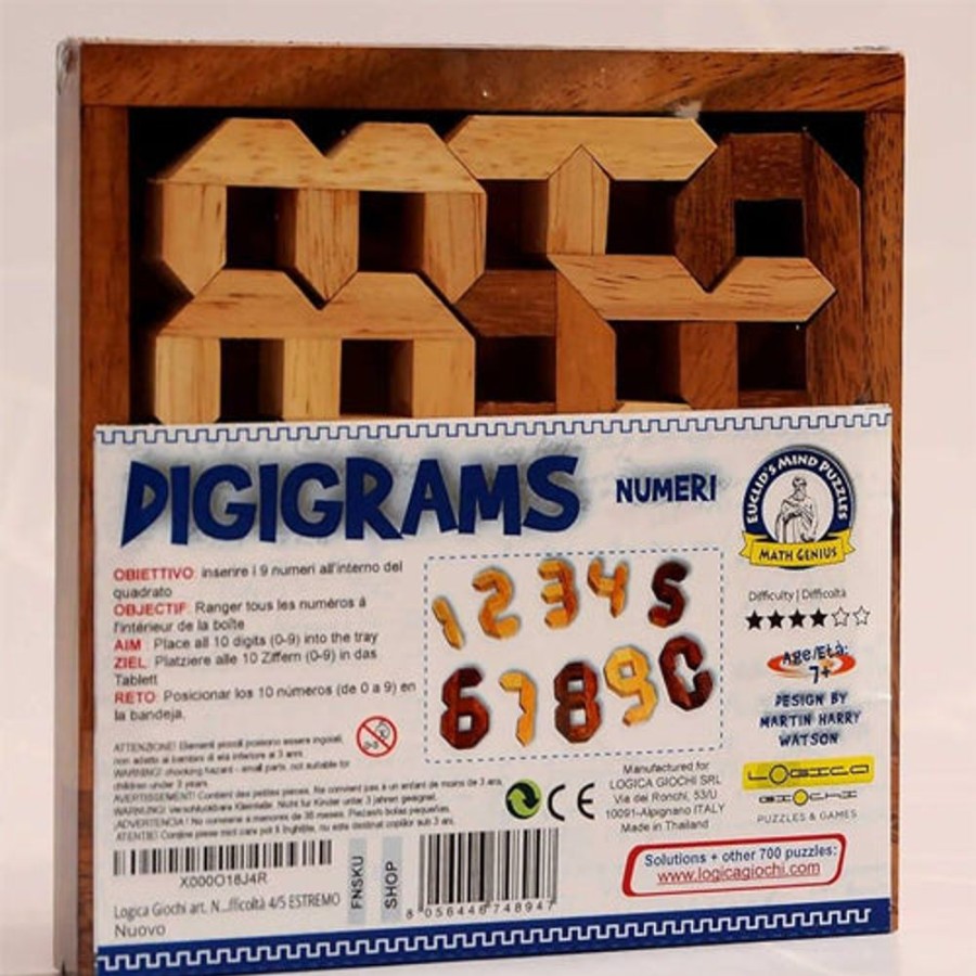 Toys & Games Whirligig Toys | Wooden Number Puzzle