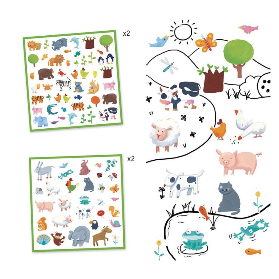 Arts & Crafts Djeco | Animal Stickers