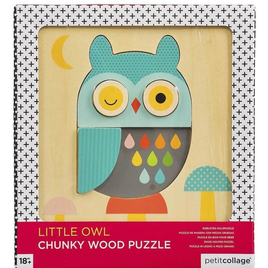 Toys & Games Petit Collage | Wooden Owl Jigsaw