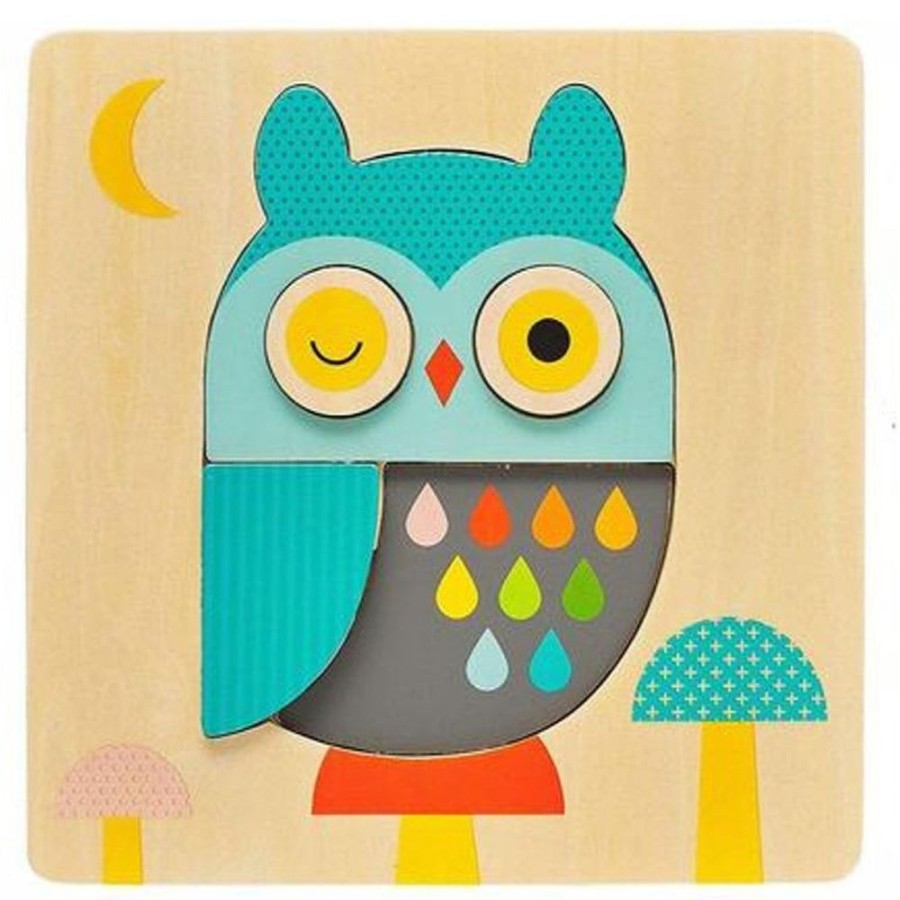 Toys & Games Petit Collage | Wooden Owl Jigsaw