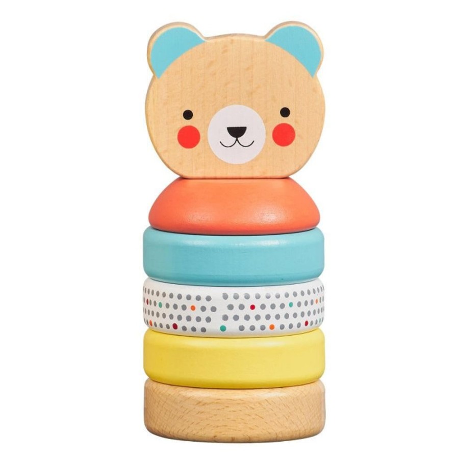 Wooden Toys Petit Collage | Baby Bear Wooden Stacker