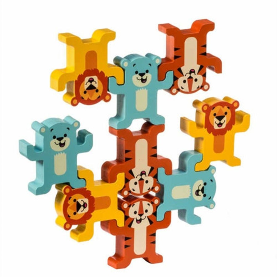 Wooden Toys Schilling | Wooden Stacking Animals