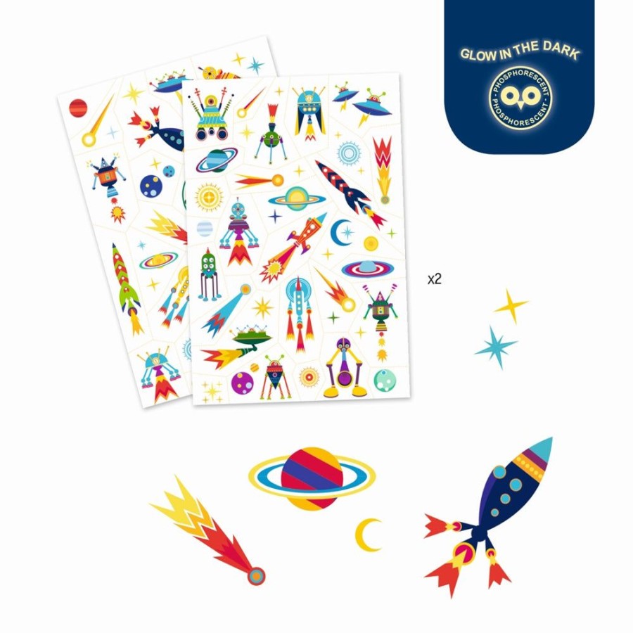 Toys & Games Djeco | Space Temporary Tattoos