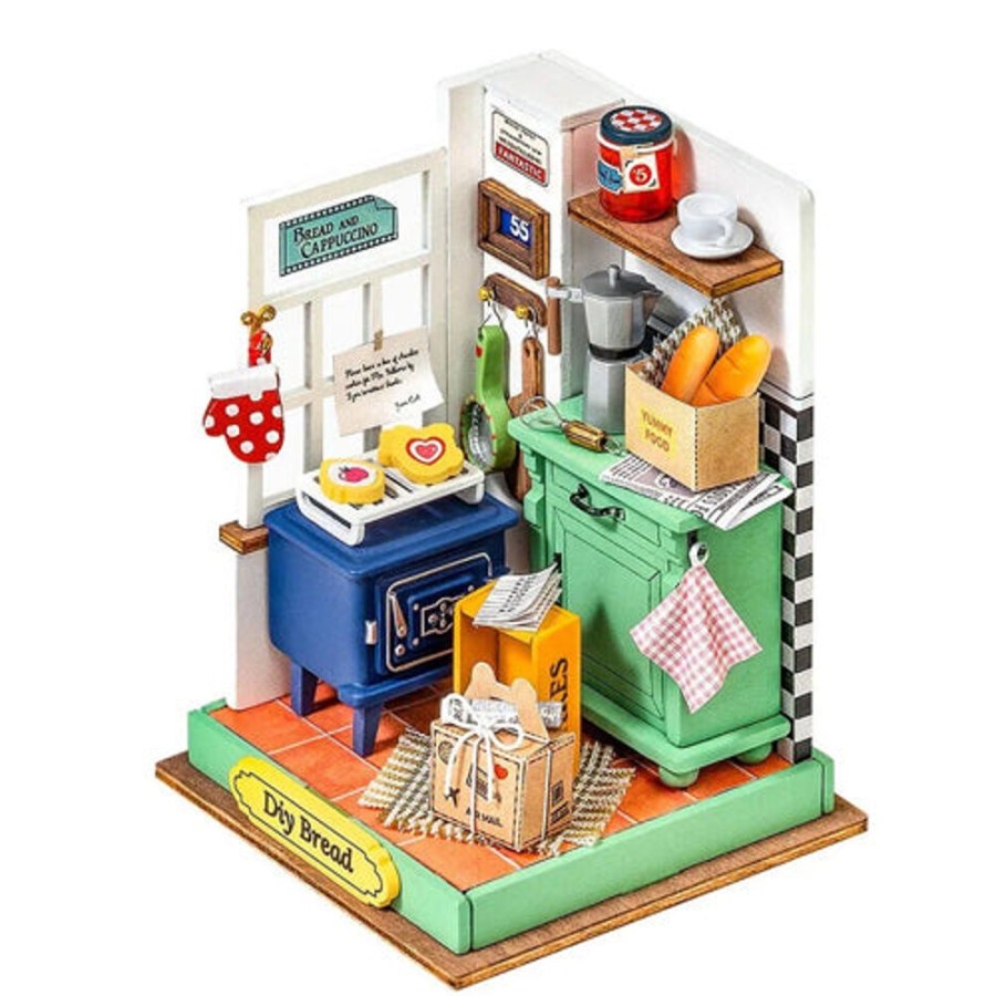 Wooden Toys Robotime | Afternoon Baking Time Miniature House