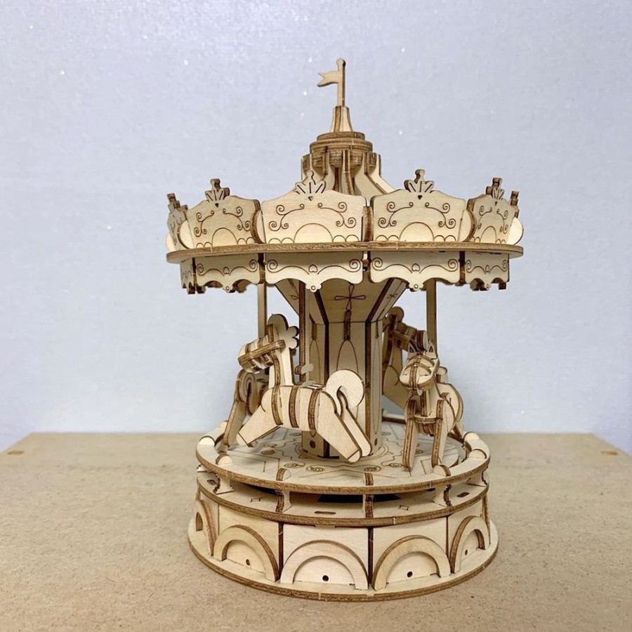 Arts & Crafts Robotime | Wooden Merry Go Round Kit