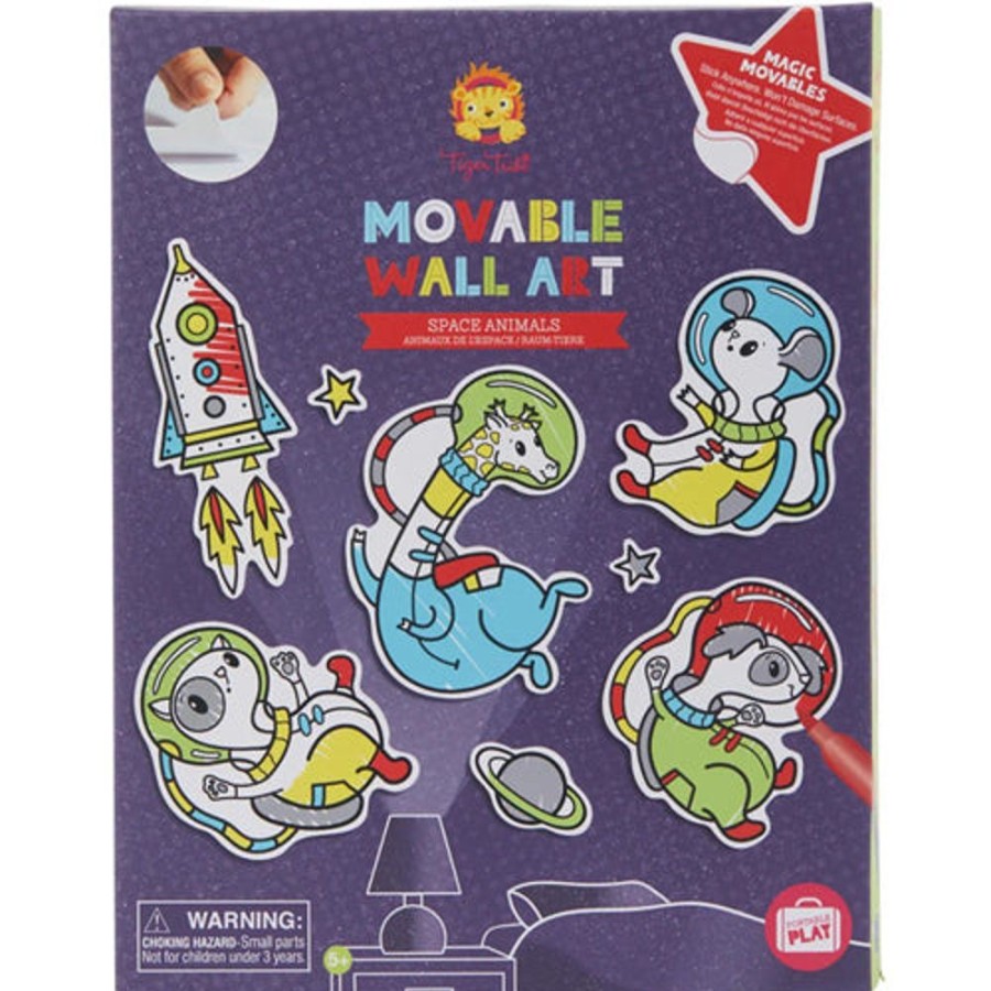 Arts & Crafts Whirligig Toys | Space Animals Moveable Wall Art