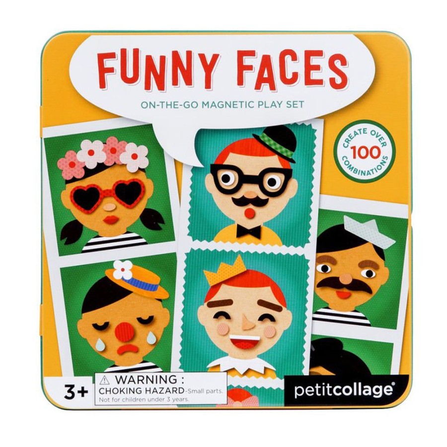 Toys & Games Petit Collage | Funny Faces Magnets