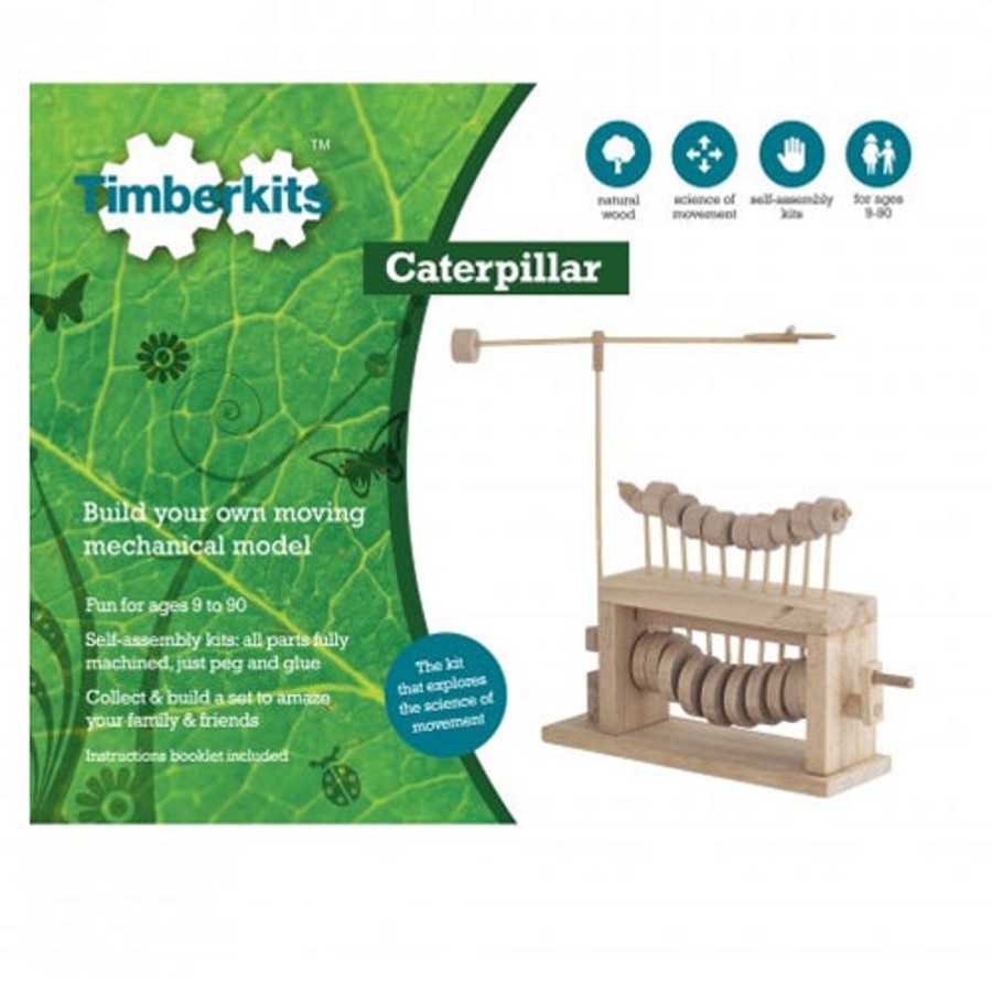 Educational Toys Timberkits | Wooden Caterpillar Model