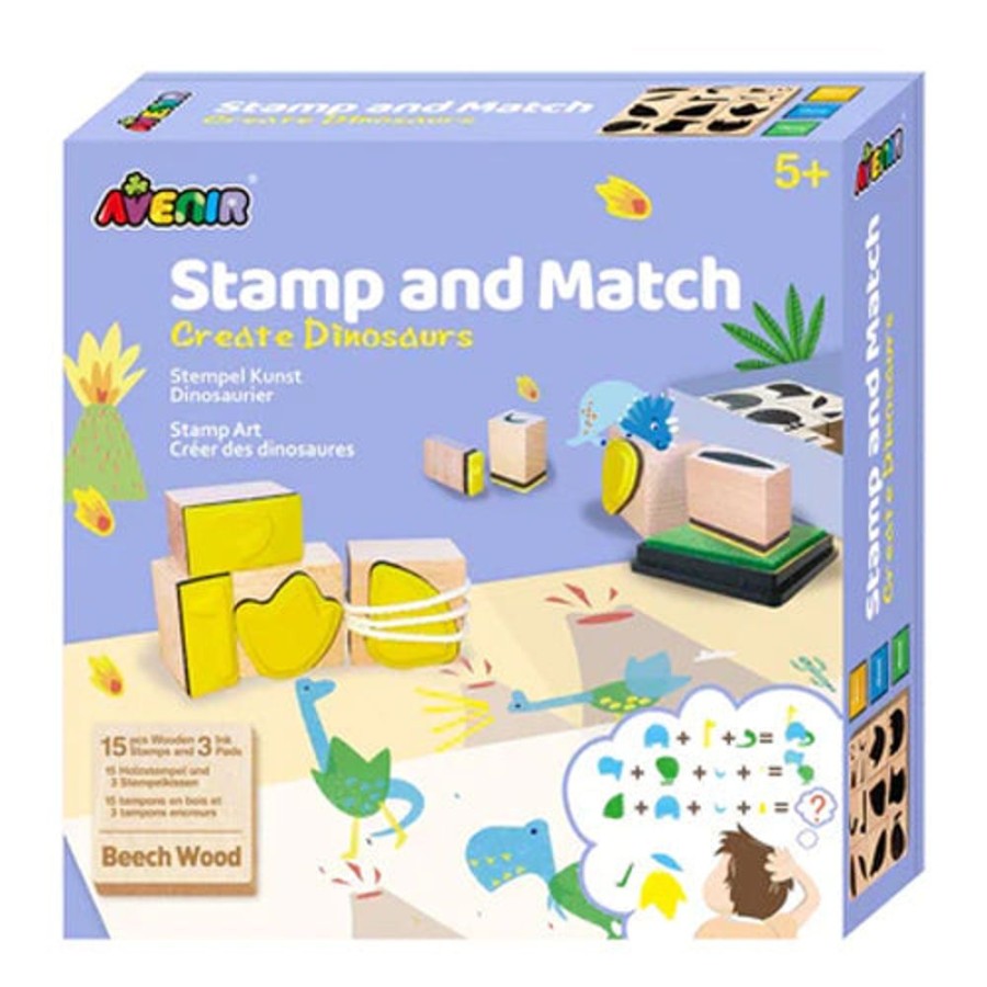 Educational Toys Whirligig Toys | Stamp And Match Dinosaurs