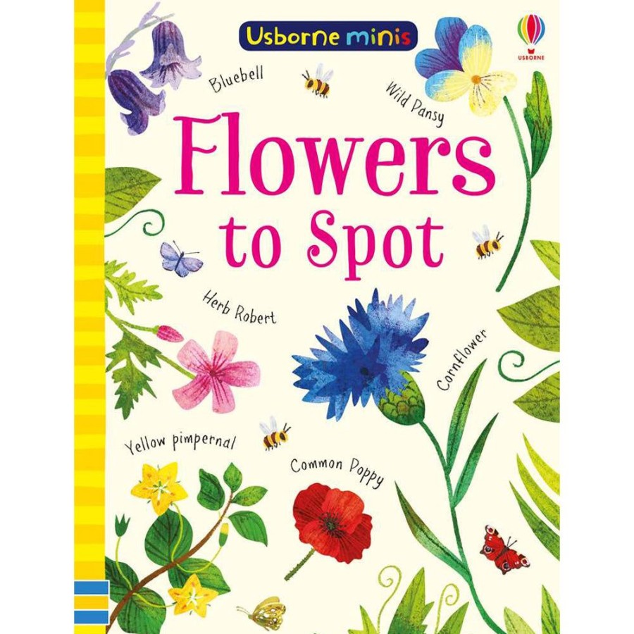 Toys & Games Usborne | Flowers To Spot Mini Book