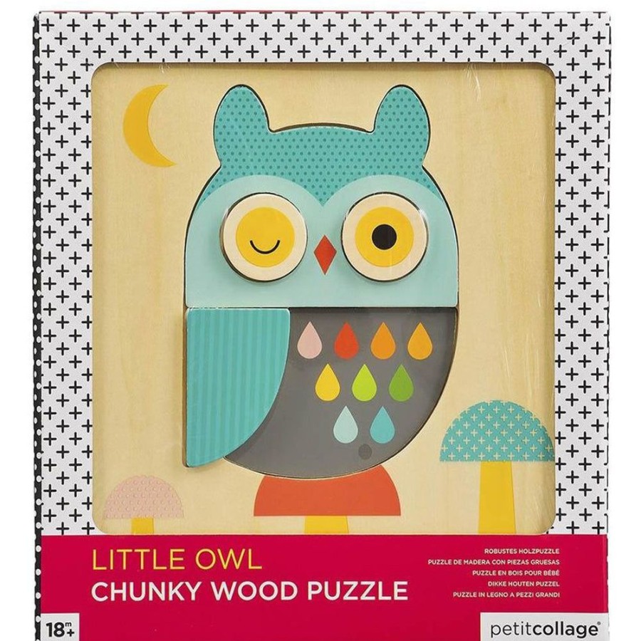 Wooden Toys Petit Collage | Wooden Owl Jigsaw