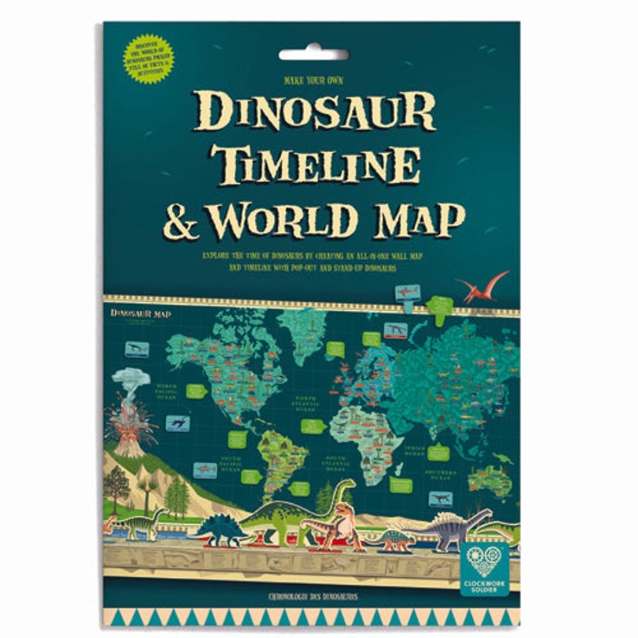 Educational Toys Clockwork Soldier | Dinosaur Timeline & World Map