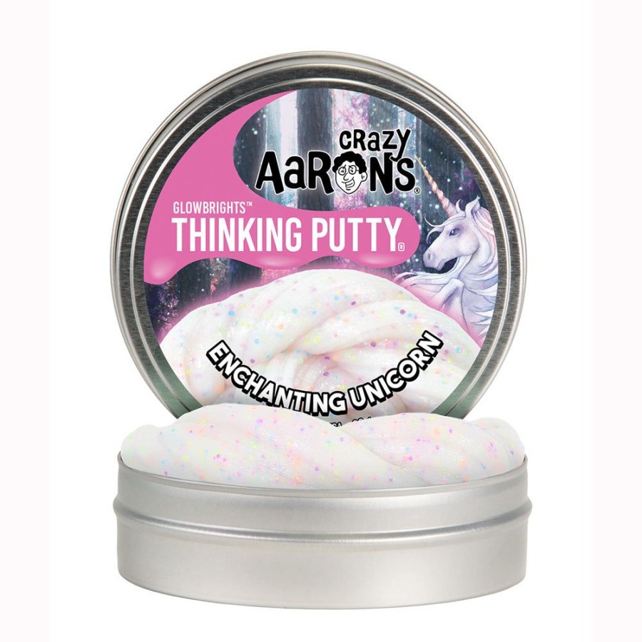 Toys & Games Crazy Aaron | Crazy Aaron'S Thinking Putty - Enchanting Unicorn Glow In The Dark