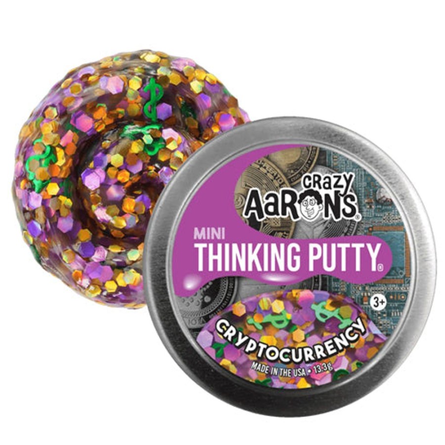 Toys & Games Crazy Aaron | Crazy Aaron'S Thinking Putty - Crypto Currency Mini Tin