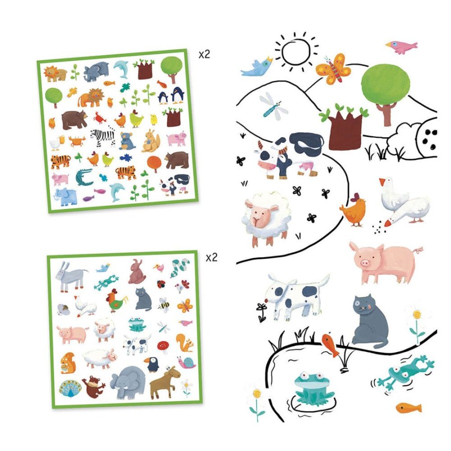 Toys & Games Djeco | Animal Stickers