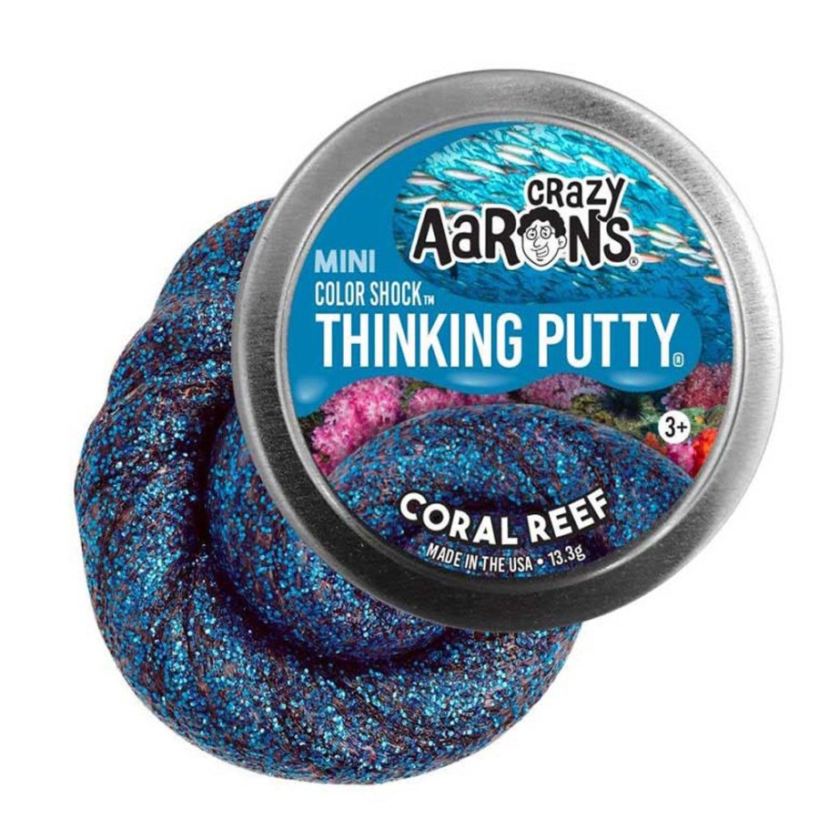 Toys & Games Crazy Aaron | Crazy Aaron'S Thinking Putty - Coral Reef Mini Tin