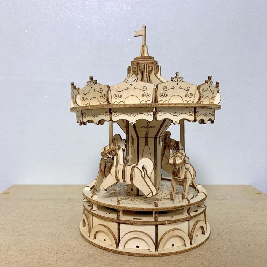 Arts & Crafts Robotime | Wooden Merry Go Round Kit