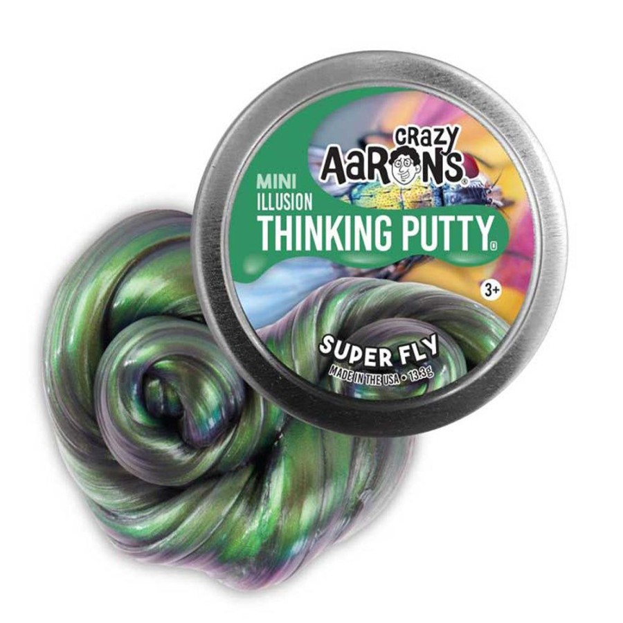 Toys & Games Crazy Aaron | Crazy Aaron'S Thinking Putty - Super Fly Mini Tin