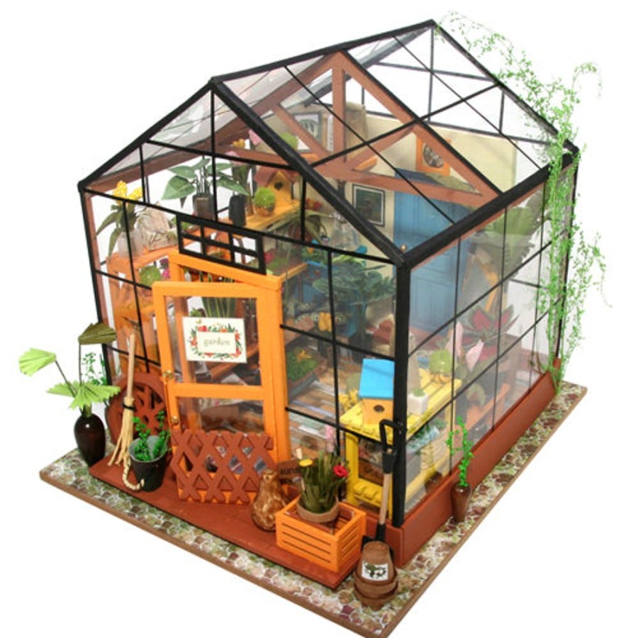 Arts & Crafts Robotime | Cathy'S Flowerhouse - Miniature Greenhouse